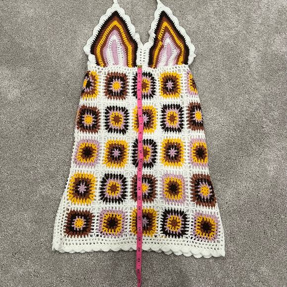 NWT Petal and Pup Women's‎ Jaliyah Crocheted Halter Mini Dress XS - Picture 6 of 7